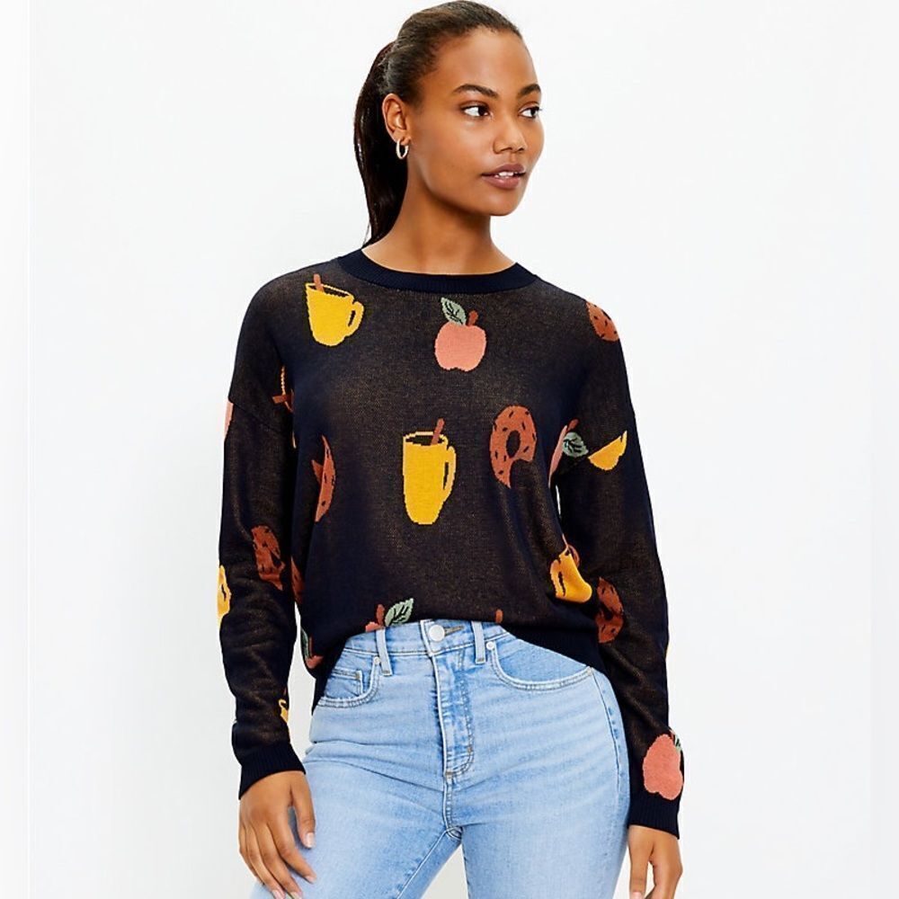 LOFT Apple Cider Donut Sweater